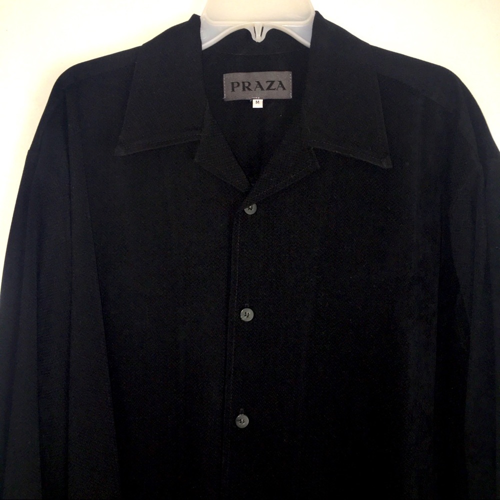 Praza Walking Suit/Two Piece Leisure Suit for Men (Color: Jet Black)